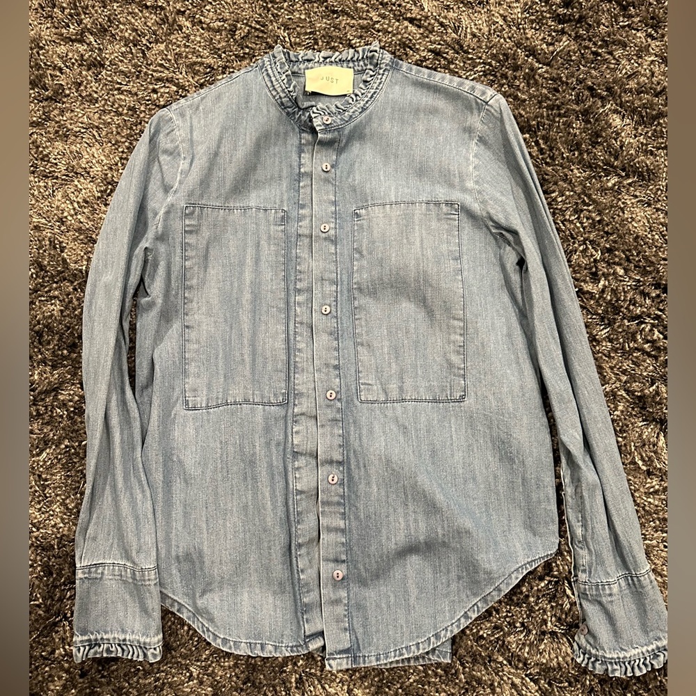 JUST ANTHROPOLOGY denim shirt XS